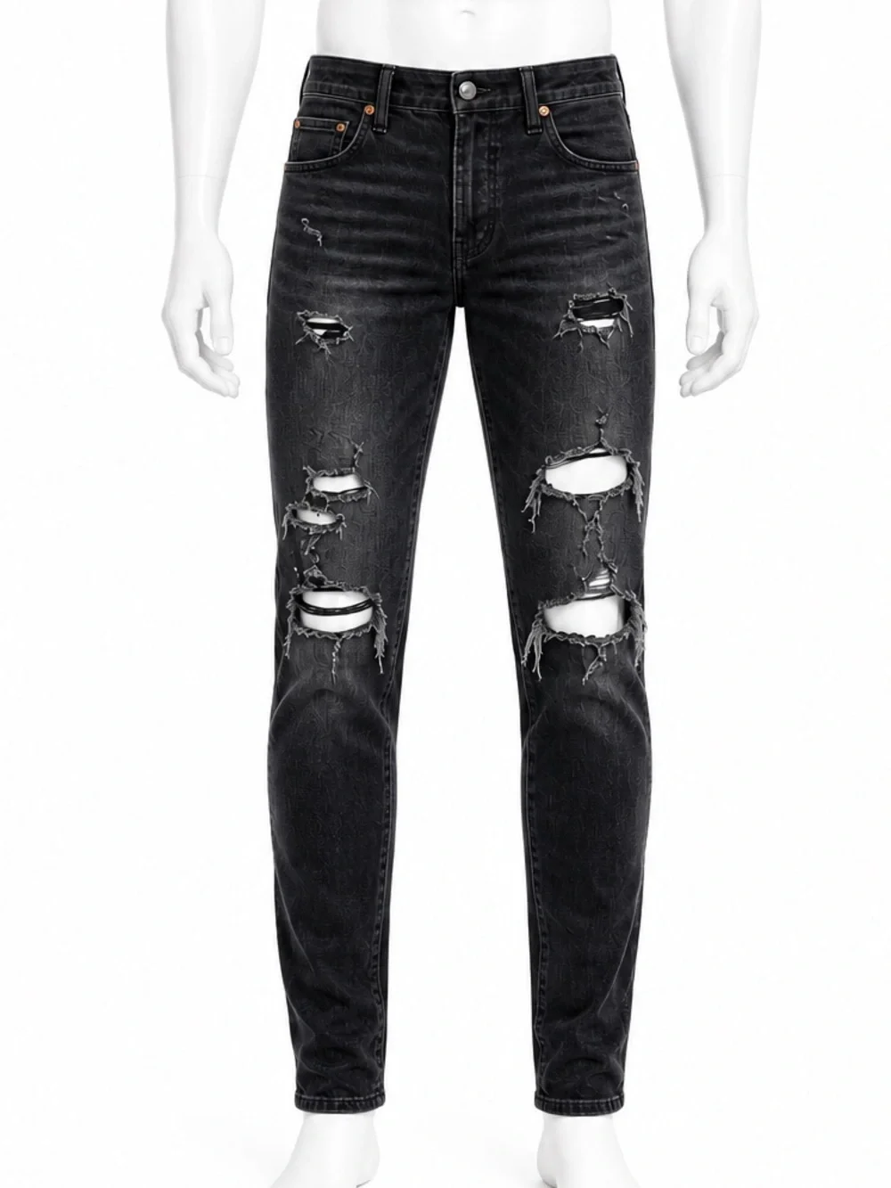 american eagle air flex 360 Black Ripped skinny Fit Jeans size 32x36
